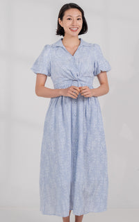 Kailani Nursing Dress in Blue