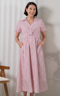 Kailani Nursing Dress in Red