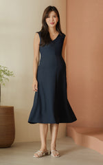 Kali Classic Nursing Dress in Navy