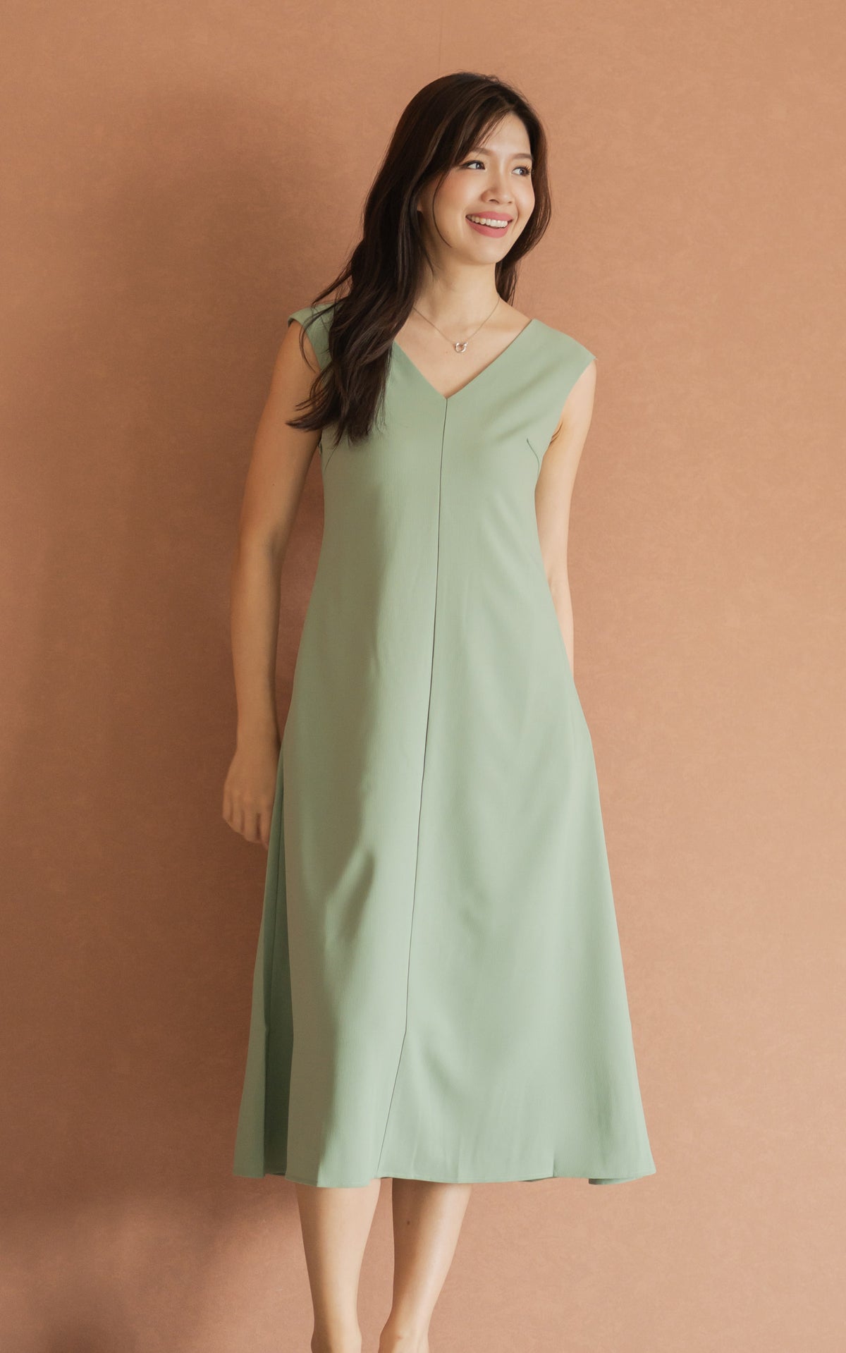 Kali Classic Nursing Dress in Sage