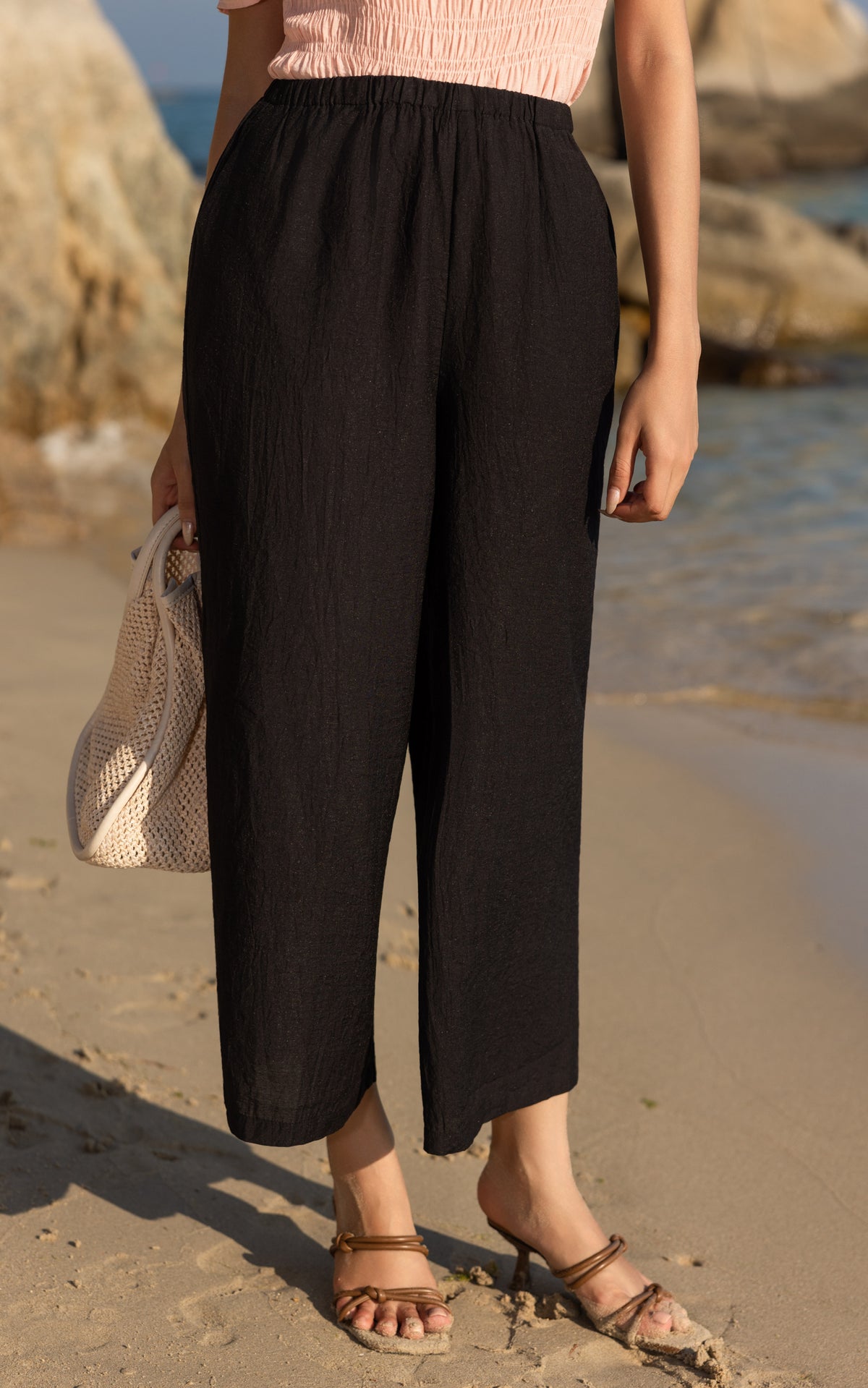 Sabrina Maternity Pants in Black (Petite)