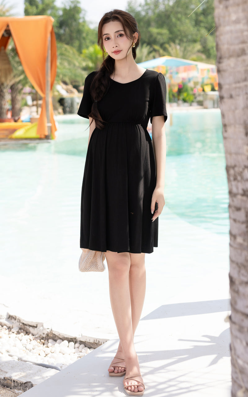 Leighton Curve Waistline Cotton Dress
