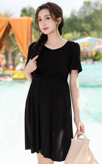 Leighton Curve Waistline Cotton Dress