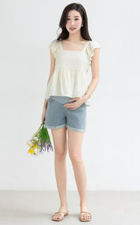 Lyra Cotton Nursing Top in Cream
