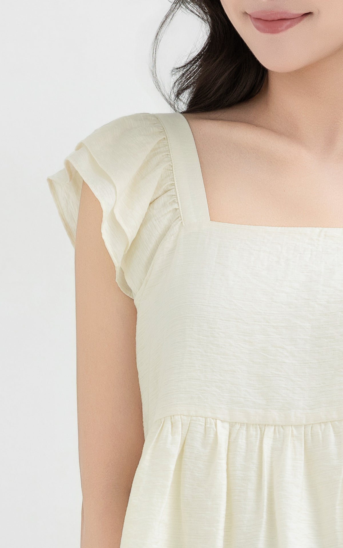 Lyra Cotton Nursing Top in Cream