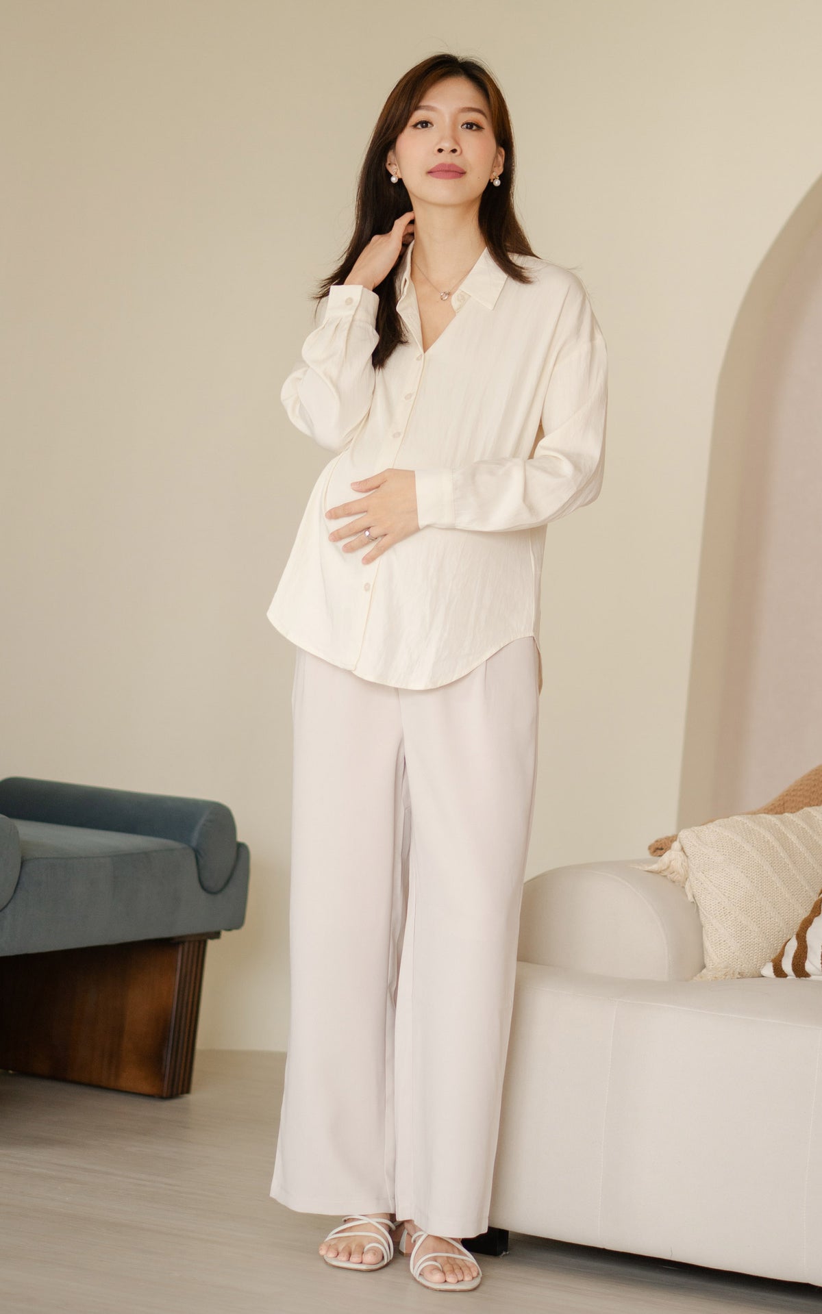 Lucille Oversized Nursing Shirt