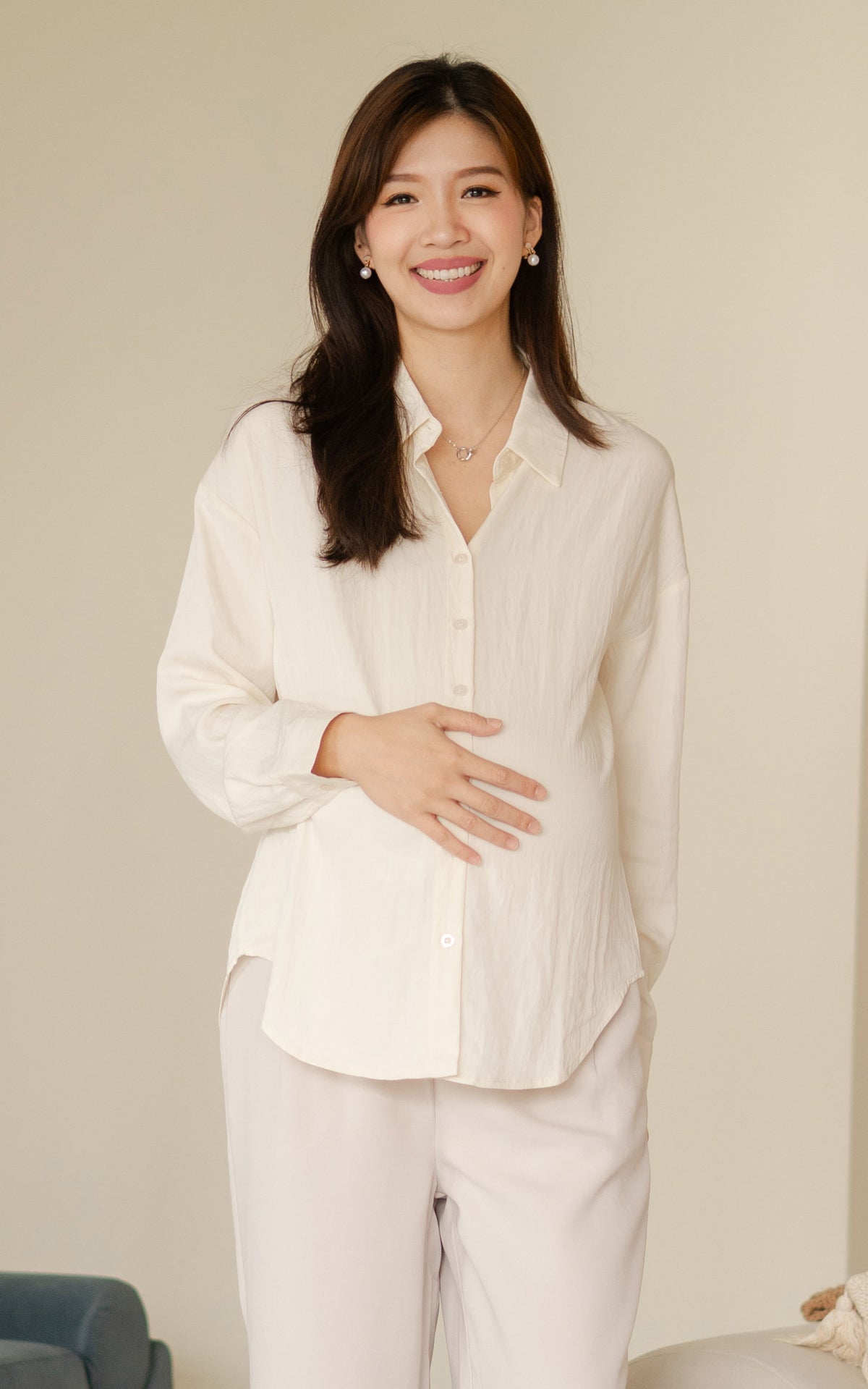Lucille Oversized Nursing Shirt