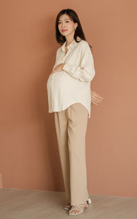 Mabel Flare Cut Pants in Taupe