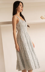 Maisie Floral Nursing Dress in Blue