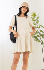 Maya Nursing Dress in Cream