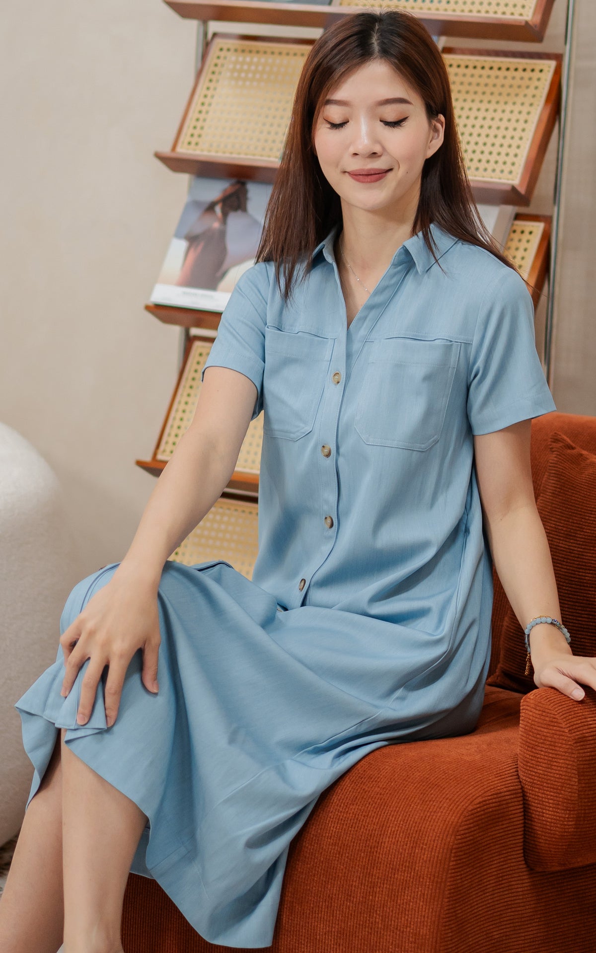 Nicole Denim Nursing Dress