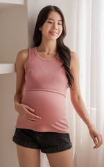 Palmer Knitted Nursing Top in Pink