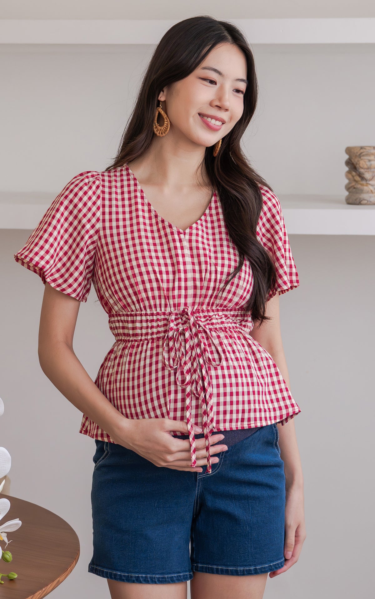 Helen Maternity Denim Shorts