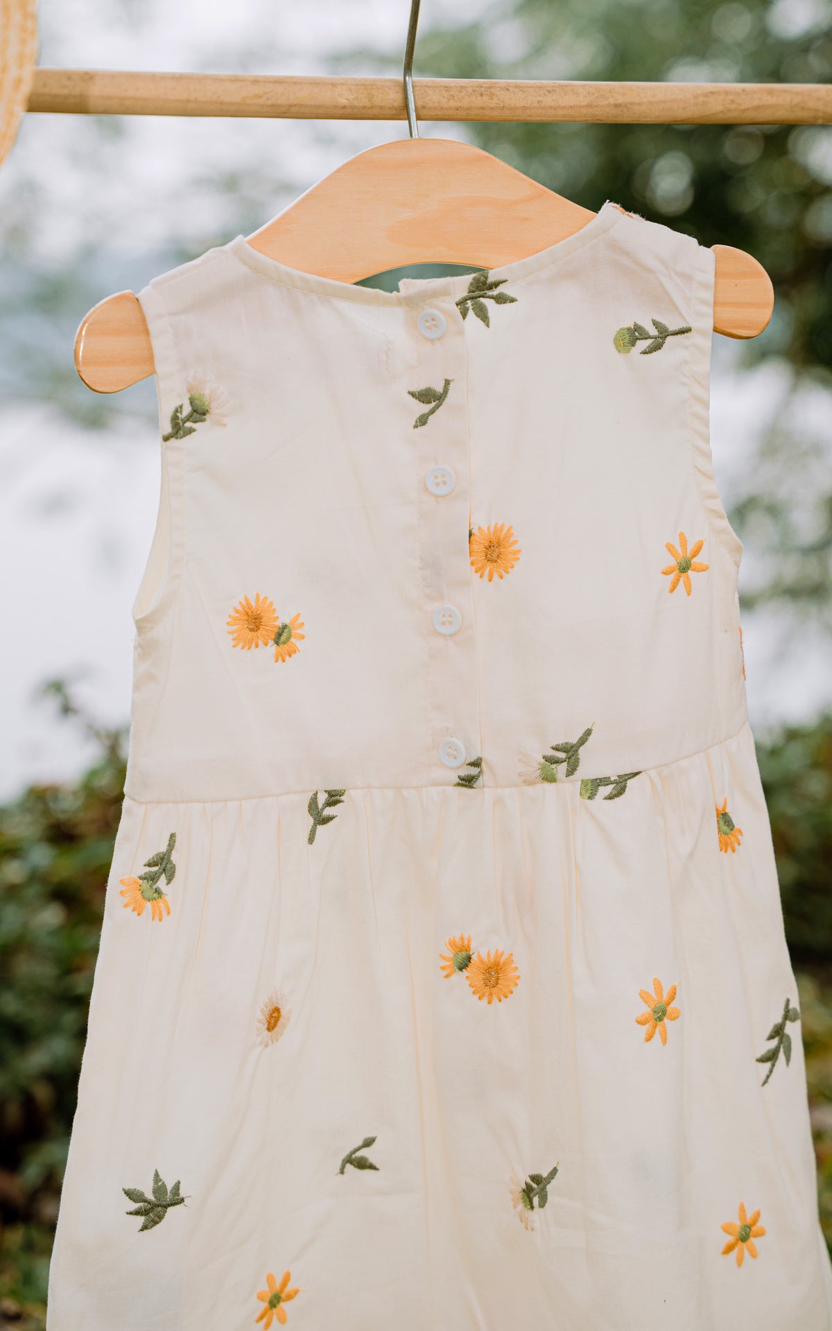 Raya Floral Embriodered Girl Dress