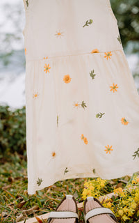 Raya Floral Embriodered Girl Dress