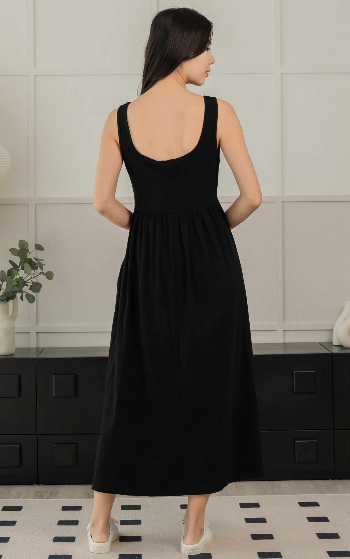Rosalie Nursing Dress in Black