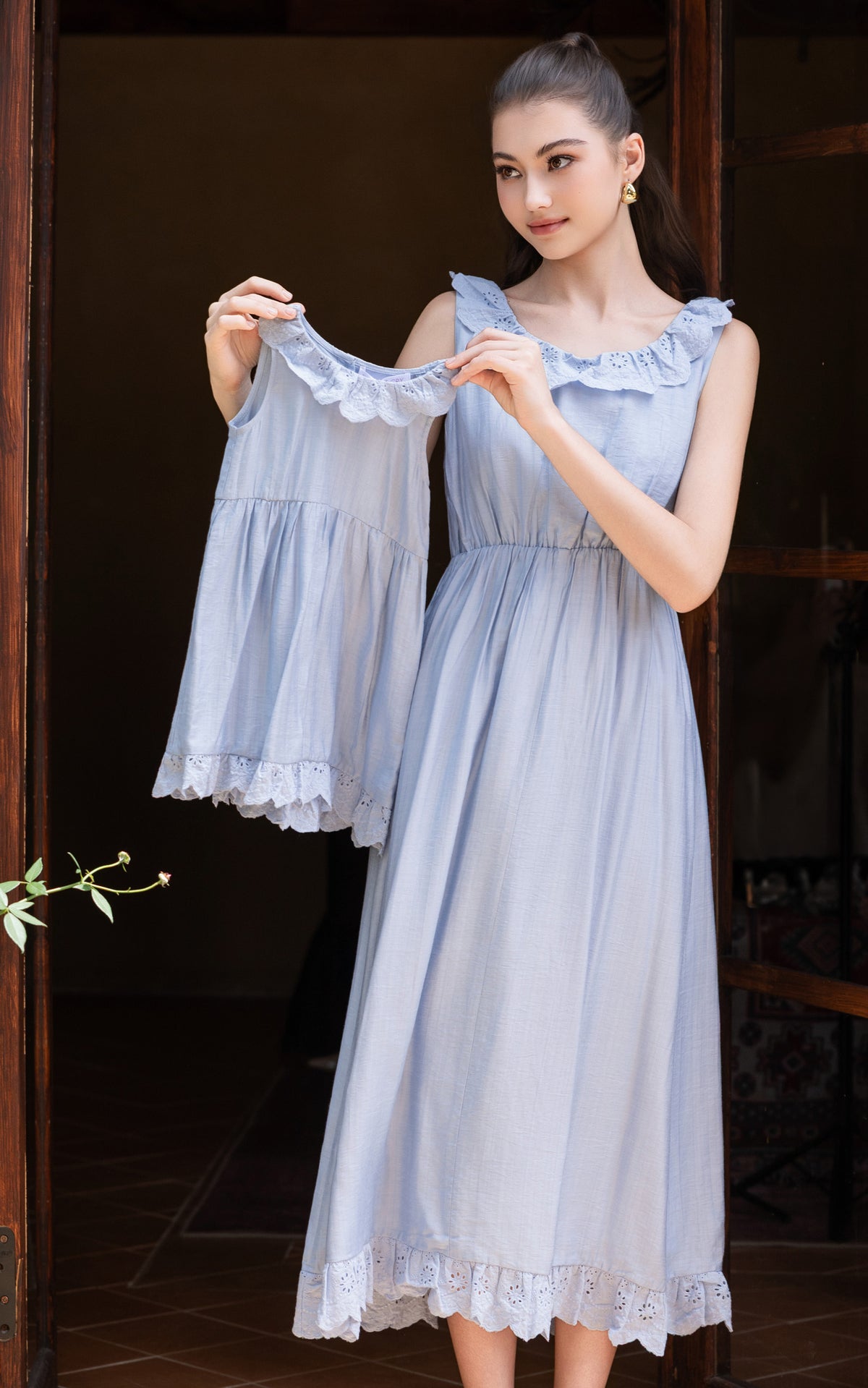 Ruffles Lace Girl Dress