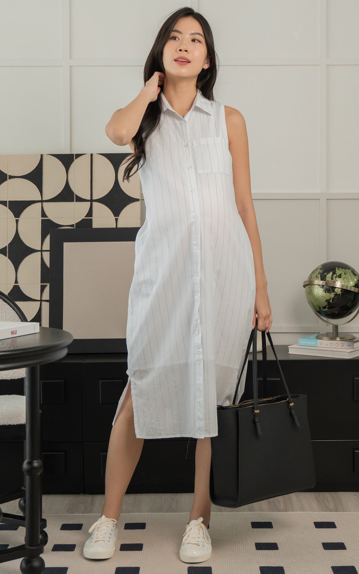 Ruth Stripes Nursing Dress