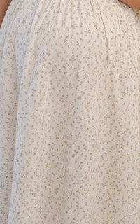 Salem Floral Nursing Dress in Brown