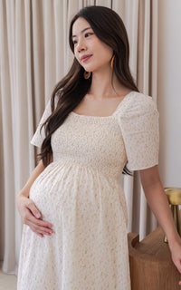 Salem Floral Nursing Dress in Pink