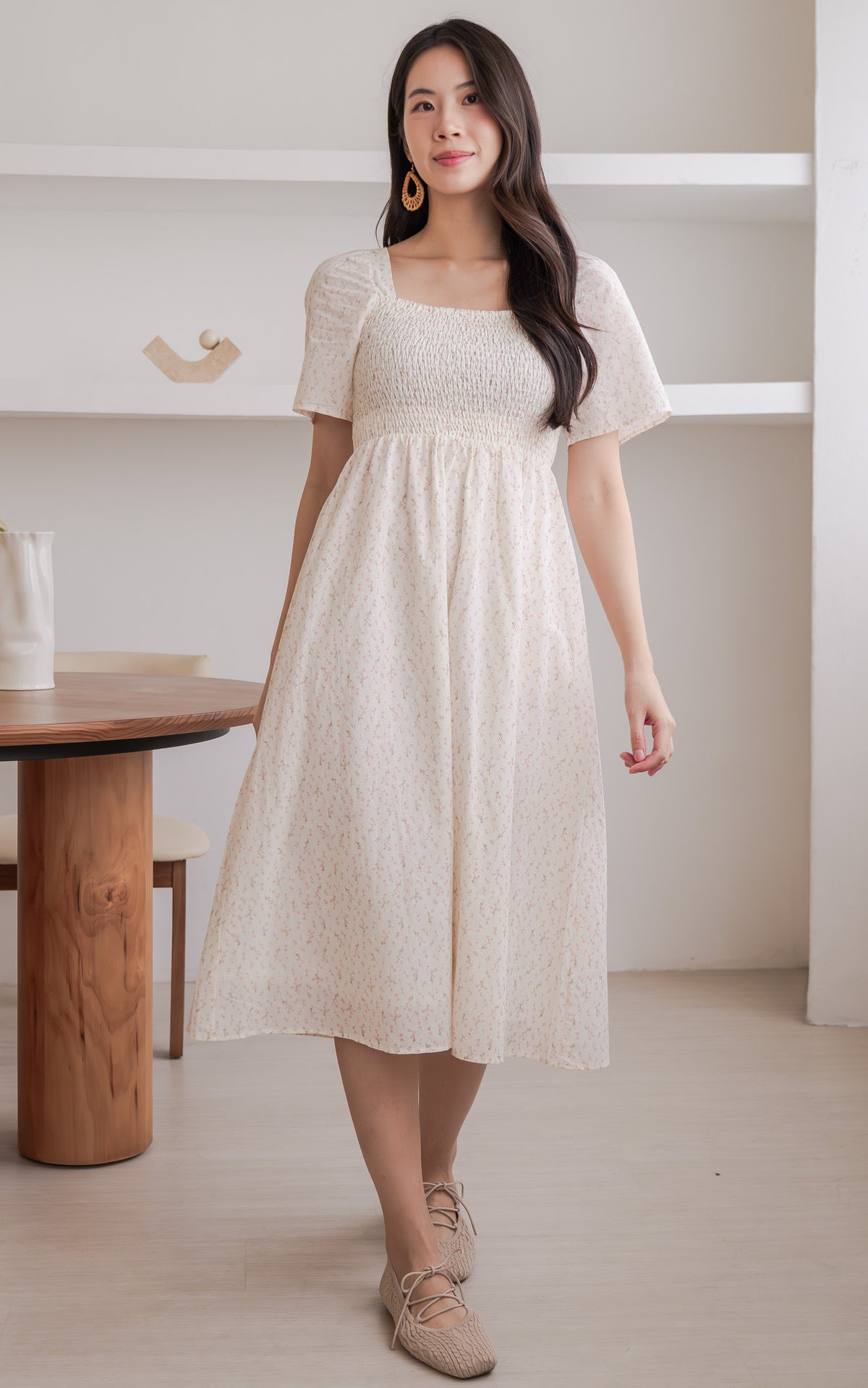 Salem Floral Nursing Dress in Pink