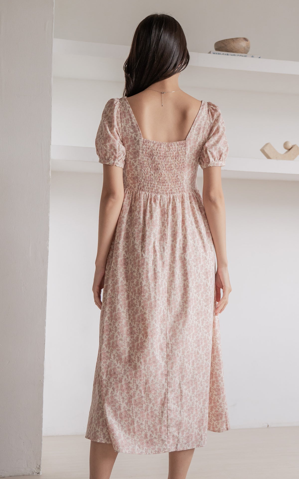 Sawyer Floral Nursing Dress in Pink