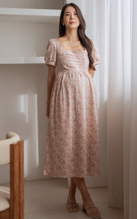 Sawyer Floral Nursing Dress in Pink