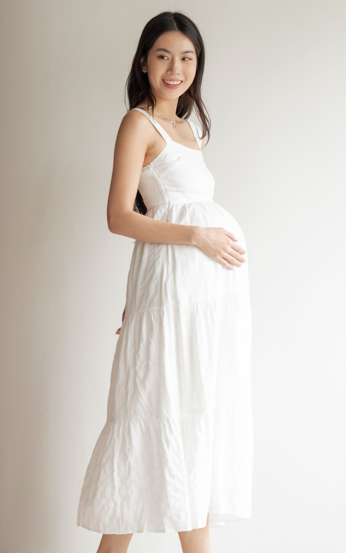 Sydney Textured Sleeveless Dress in White