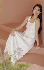 Sydney Textured Sleeveless Dress in White