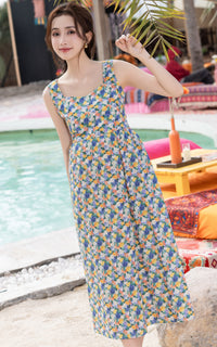 Sylvia Floral Cotton Dress
