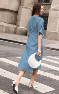 Sylvie Denim Cotton Dress
