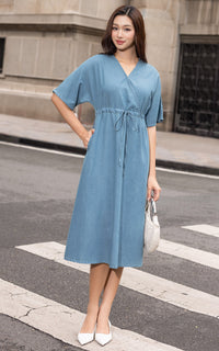Sylvie Denim Cotton Dress