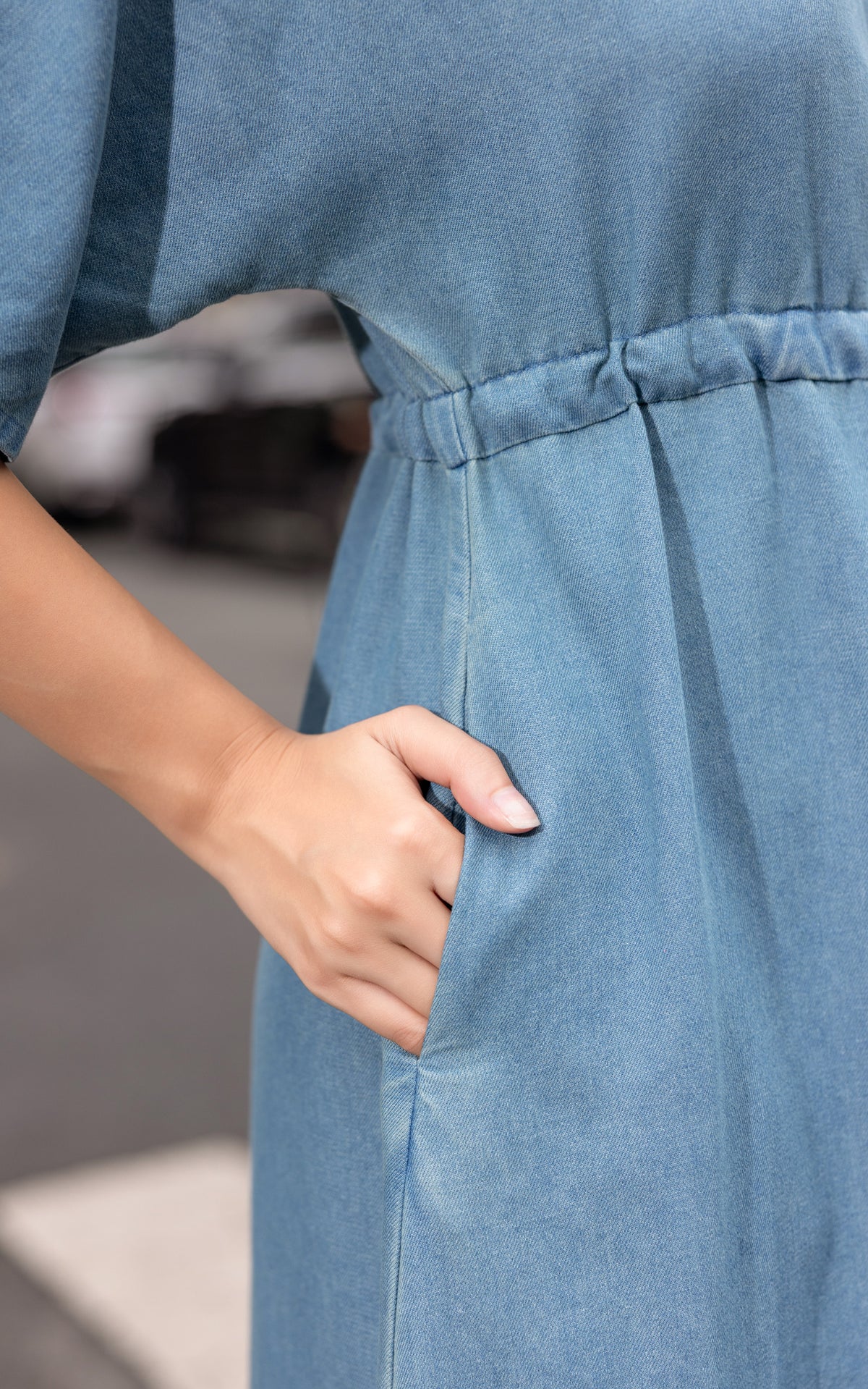 Sylvie Denim Cotton Dress