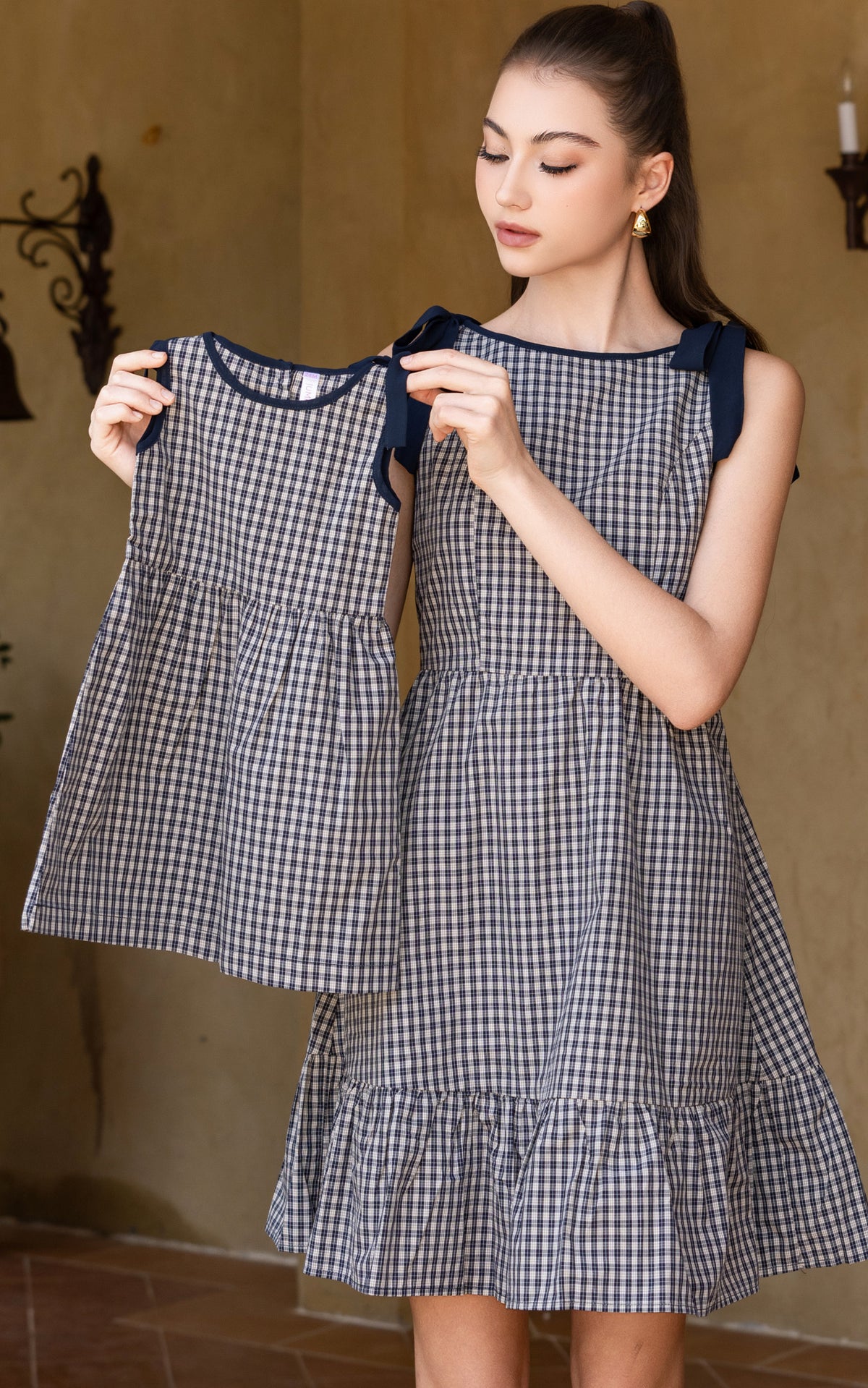 Vanya Checkered Girl Dress