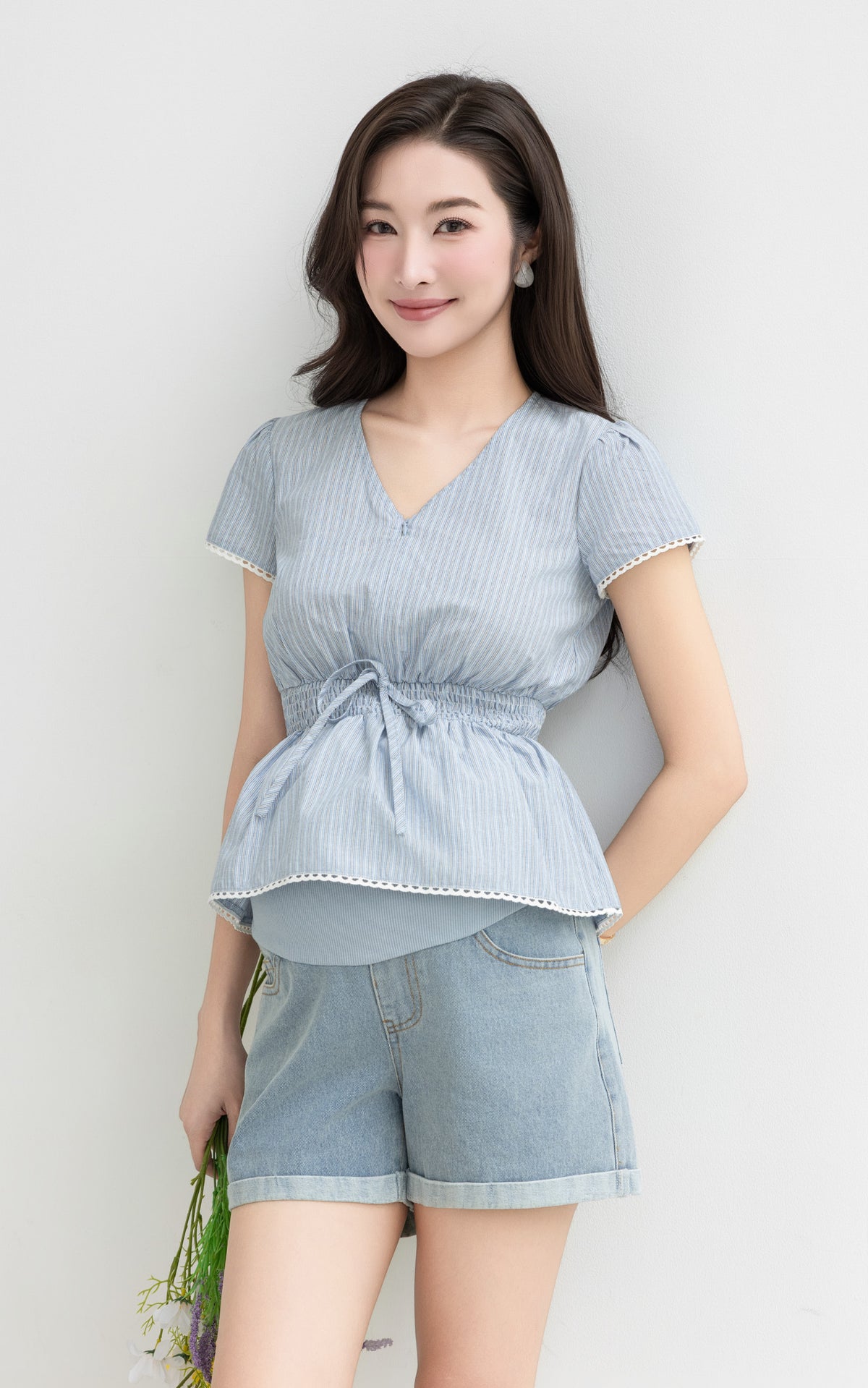 Vienna Stripes Nursing Top