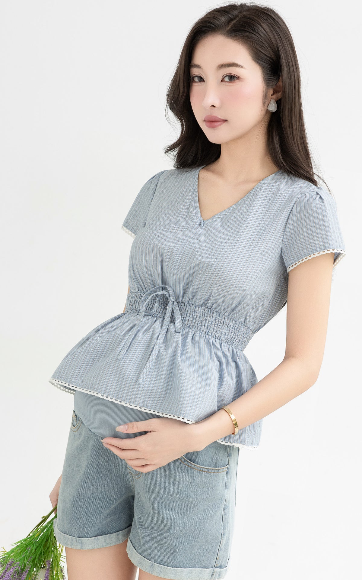 Vienna Stripes Nursing Top
