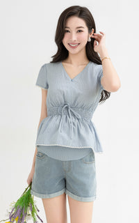 Vienna Stripes Nursing Top