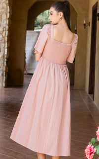 Eden Lines Nursing Dress in Pink