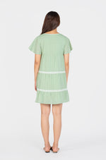 Jane Eyelet Nursing Dress In Sage Green Nursing Wear Jump Eat Cry 