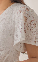 Aurora Babydoll Nursing Dress in White