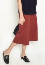 Avery Maternity Culottes in Rust  by Jump Eat Cry - Maternity and nursing wear