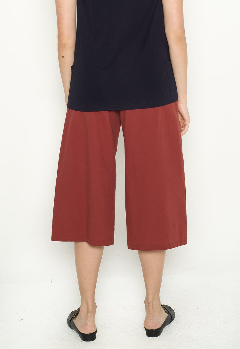 Avery Maternity Culottes in Rust  by Jump Eat Cry - Maternity and nursing wear