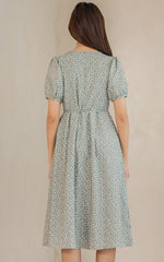 Emilia Printed Nursing Dress in Green