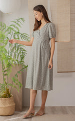 Emilia Printed Nursing Dress in Green