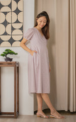 Emilia Printed Nursing Dress in Pink