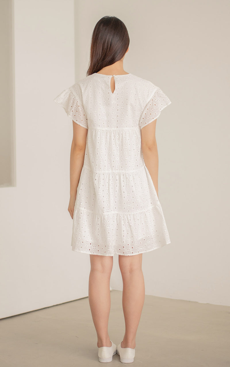 Grace Eyelet Nursing Dress