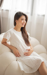 Grace Eyelet Nursing Dress