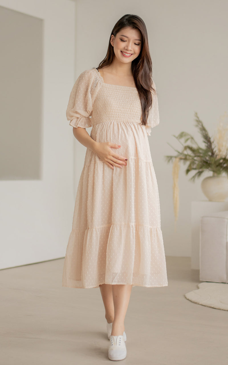 Isla Swiss Dots Nursing Dress