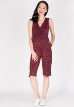Floral 3/4 Nursing Jumpsuit  by Jump Eat Cry - Maternity and nursing wear