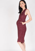 Floral 3/4 Nursing Jumpsuit  by Jump Eat Cry - Maternity and nursing wear